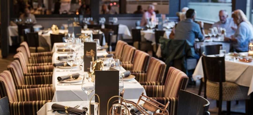 Fine dining restaurant interior