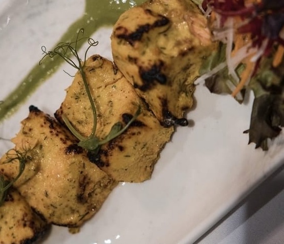 Restaurant ambiance with wine